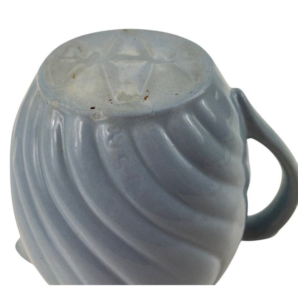 Vintage Blue Swirl Art Deco Ceramic Water Juice Pitcher - Picture 12 of 12